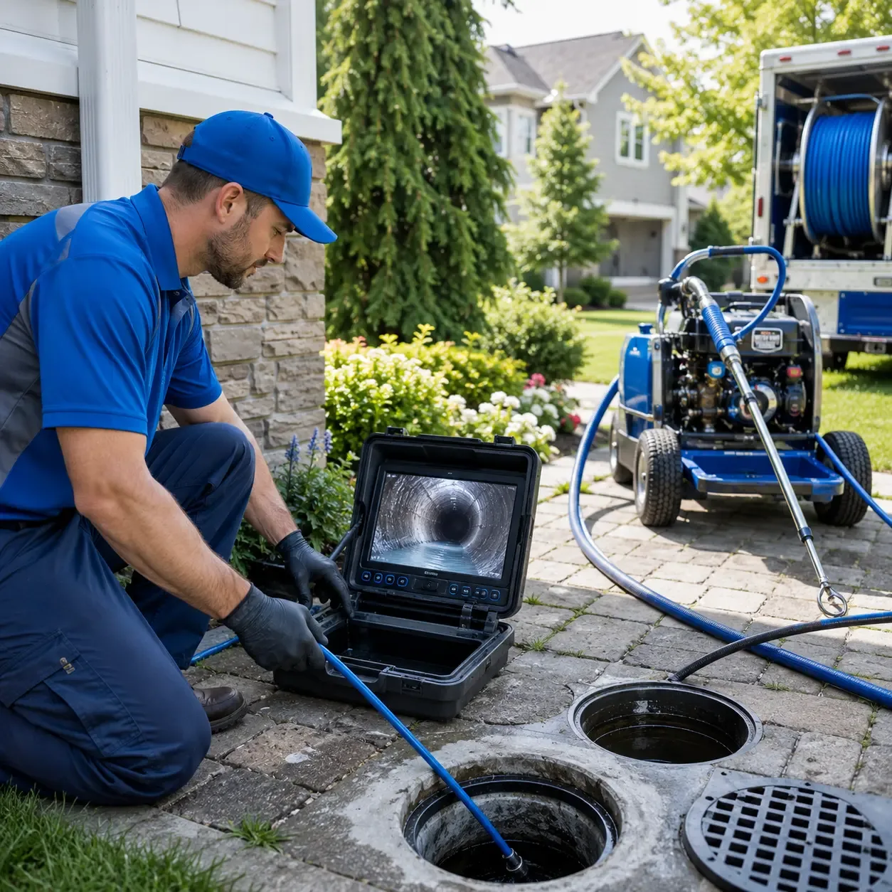Outdoor drain cleaning professionals serving Geneva, IA